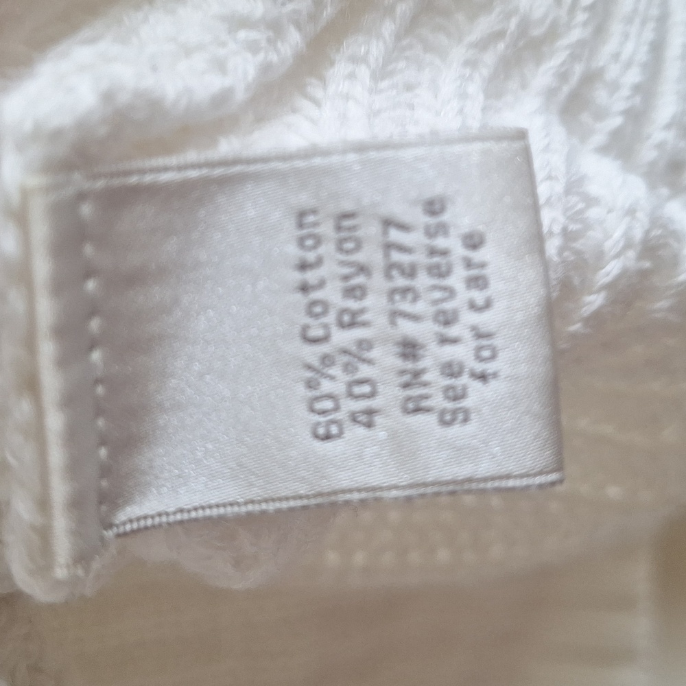 LC Lauren Conrad White Knit Top Size M - Picture 8 of 8